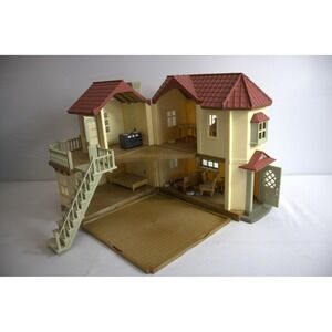 Calico Critters Red Roof Country House Dollhouse With Accessories
